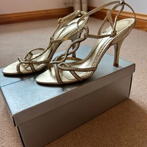 Oasis Gold Strappy Heels